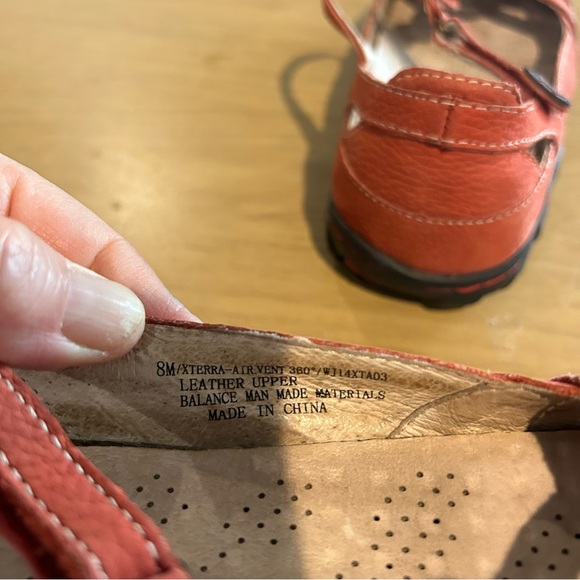 JBU Women’s Memory Foam Red Xterra Mary Jane Sandals Casual Shoes Size 8 - Picture 13 of 13